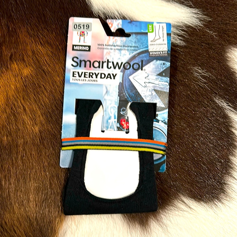 #519 NWT Women’s Smart Wool Socks; Color Black; Size M; MSRP $16